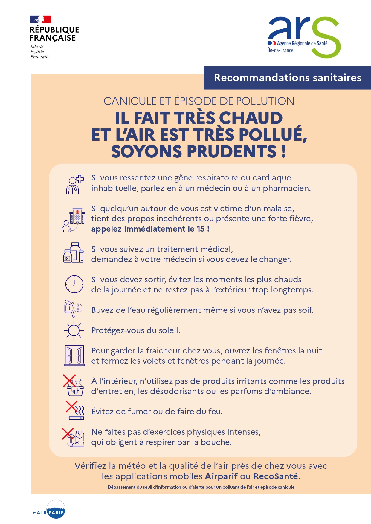 Recommandations Sanitaires En Cas De Pollution De Lair Agence